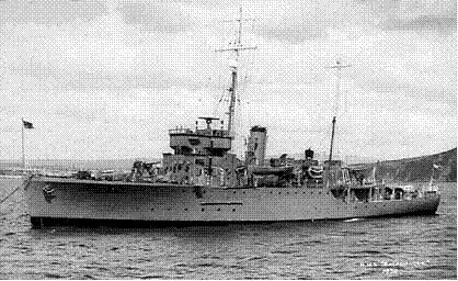 HMS Salamander - Halcyon Class Minesweeper