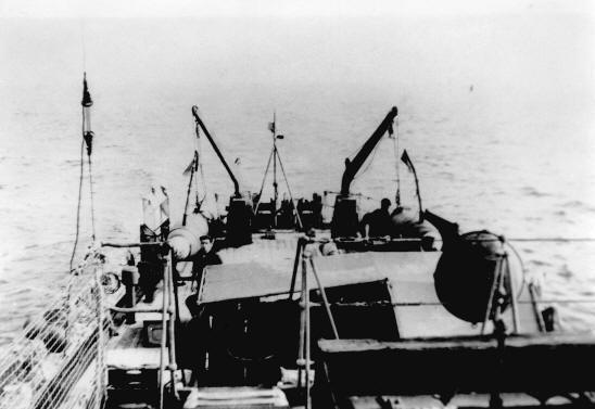 HMS Hazard Minesweeping Deck