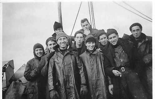 Crewmen of HMS Hazard 1944