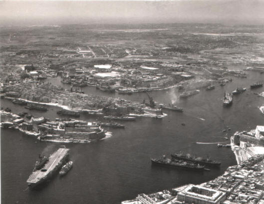 Grand Harbour Valetta c1940 Source: Duncan Christison HMS Speedy