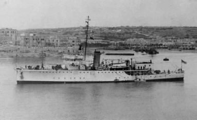 HMS Sharpshooter in Malta en route to Far East 1946