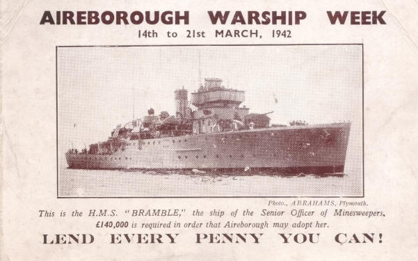 HMS Bramble Warship week card