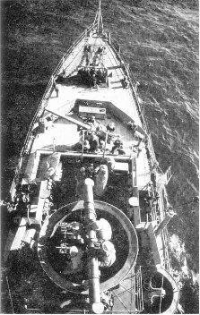 HMS Harrier View from crows nest