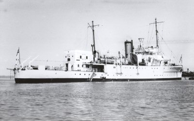 HMS Franklin April 1950 - Halcyon class survey ship