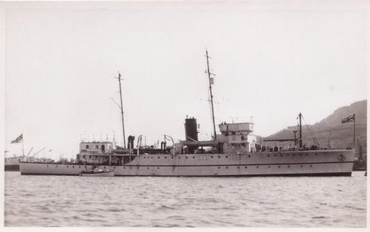 HMS Gleaner April 1938