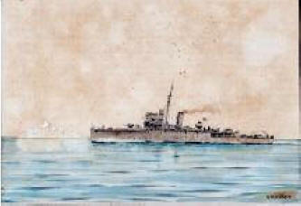 Painting of HMS Jason