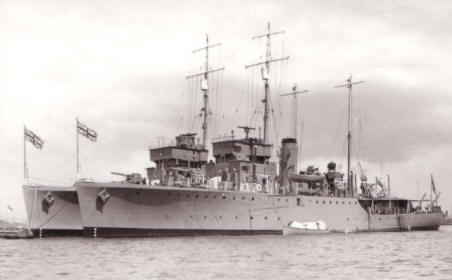 HMS Salamander Portland 7th May 1939