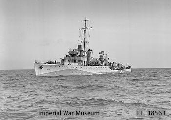 HMS Salamander May 1943 (IWM FL 18563) - Halcyon Class Minesweeper