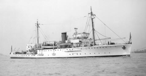 HMS Scott    Wright & Logan 10631. Halcyon Class Minesweeper