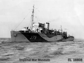 HMS Scott January 1944 (IWM FL 18808) - Halcyon Class Minesweeper