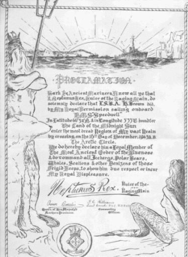 HMS Speedwell H Brown Crossing Arctic Circle