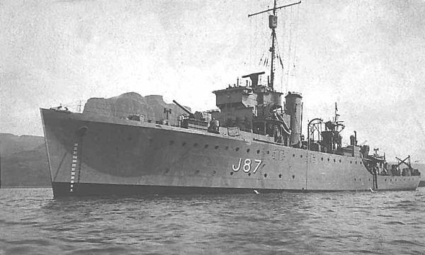 HMS Speedwell J87 Halcyon Class minesweeper